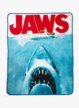 Jaws Movie Poster Plush Throw Blanket - 50”x60” - £31.33 GBP