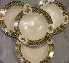 American Atelier Lattice Fruit Soup Salad Bowls (4) 8.75&quot; Porcelain - $28.00