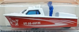 Matchbox Red Police Launch Boat, Fire Rescue Series from 1998, New on it... - $6.92