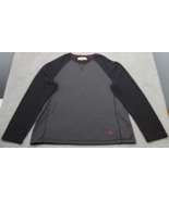 Tommy Bahama T Shirt Mens Large Gray Thermal Long Sleeve Crew Neck Logo ... - $25.35 CAD
