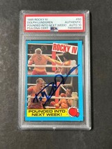 Topps Rocky IV #50 Signed Card Dolph Lundgren &quot;Pounded Into Next Week!&quot; PSA Ivan - $599.99