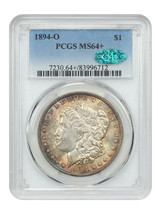 1894-O $1 PCGS/CAC MS64 - $13,215.04