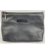 Lancome Paris Runway Black Clutch Beauty Gold Zip Bag Cosmetic Makeup Ca... - $17.81