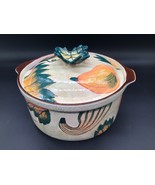 Cardinal Inc. HARVEST Hand Painted Ceramic Casserole Dish w/ Lid – Leaf ... - $31.68