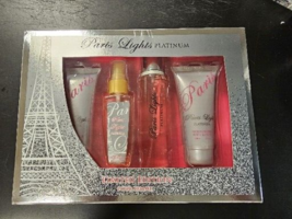 Paris Lights Platinum Limited Edition Parfum Body Lotion Shower Gel Gift Set - £26.10 GBP