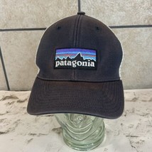 Patagonia Ballcap Hat Blue White Vented Snapback Adjustable Collectible - £23.45 GBP