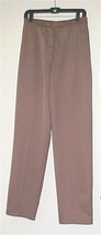 Taupe Herringbone Front Zip Pant Size 12 by Anastasia NEW WITH TAGS - $10.39