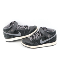 Nike SB Dunk Mid Pro Griptape Leather Skateboard Shoes Sneakers Black Mens 7 - £151.24 GBP
