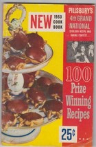 Vtg Pillsbury Book 100 Prize Winning Recipes 1953 50s Cookbook 25 cent - $4.00