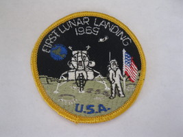 (MX-1) Vintage Clothing Patch - NASA -  First Lunar Landing - Small - £7.81 GBP