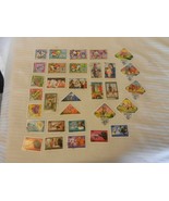 Lot of 32 Mongolia Stamps, 1972-1973, 1978-1979 Camels, Art Soccer, Dogs... - $21.38