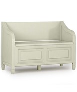 Connaught Antique White Entryway Storage Bench - $441.99