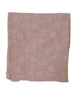 Aden + Anais Peach &amp; White Floral Flowers Baby Blanket Swaddle Muslin Gi... - €6,07 EUR