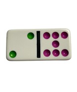 Double Nine Dominoes Replacement Tile 2 7 Color Dot Vintage 1998 mq - $3.99