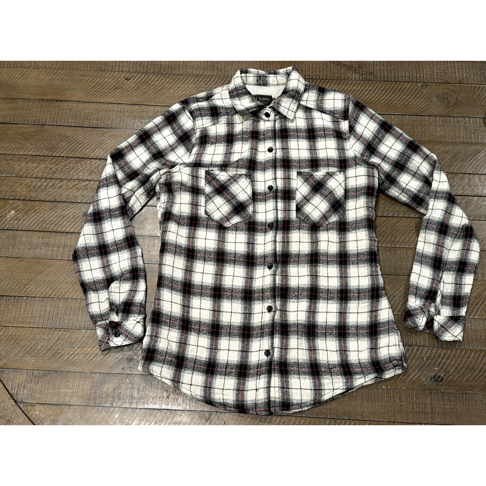 Ci Sono Plaid Collection Size S - Sherpa Lined Long Sleeve Shacket Missi... - $18.70