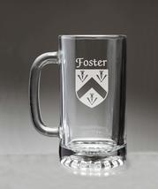 Foster Irish Coat of Arms Glass Beer Mug (Sand Etched) - £22.29 GBP