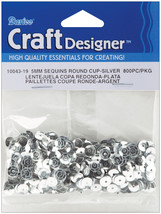 Cupped Sequins Silver 5mm - £10.69 GBP