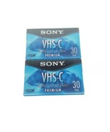 Sony VHS-C Premium Camcorder Tapes, 2 Pack, 30 Minutes, - $136.72 MXN