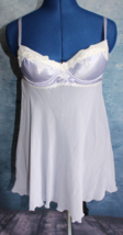 Gilligan &amp; O&#39;Malley Lavender Chemise With Lightly Padded Top ~M~ - £9.71 GBP