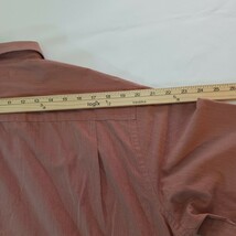 Perry Ellis America Men's Burnt Red Cotton Blend Button Up Shirt Long Sleeve XL image 12