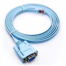 Five (5) Cisco Console Rollover Cable DB9 Serial Male to RJ-45 72-3383-01 - $29.68