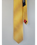 Billy London Yellow Solid Pattern Neck Tie, Narrow, 100% Polyester - $16.91 CAD