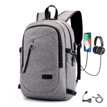 Password Lock Anti Theft Backpack Men 15.6 Inch Laptop Backpack Male Usb Chargin - £82.14 GBP