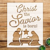 Christmas Stencil Pattern for Walls and Crafts, Manger Scene with Star, ... - $14.69+