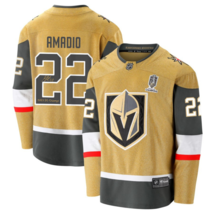 Michael Amadio Signed Vegas Golden Knights Gold Jersey Inscribed Champs IGM COA - £266.40 GBP