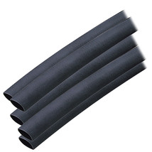 Ancor Adhesive Lined Heat Shrink Tubing (ALT) - 3/8&quot; x 12&quot; - 5-Pack - Black [304 - £10.92 GBP