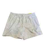 All In Motion Men&#39;s Hybrid Swim Shorts Trunks 40 42 XL White Green Leave... - $192.06 MXN