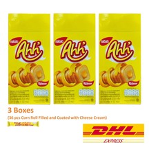 3 x Nabati Ahh&#39; Cheese Richeese Corn Roll Flled and Coated with Cheese 36 pcs - £37.96 GBP