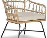 Signature Design by Ashley Hoonah Casual 16&quot; Wicker Frame and Metal Base... - $370.99