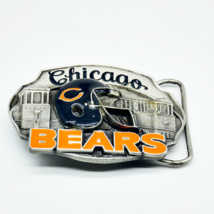 Limited Edition 1987 NFL Chicago Bears Pewter &amp; Enamel Belt Buckle Great... - €13,49 EUR