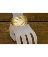 Michael Michaud Jewelry Gold Plated Metal Feather Wrap Cuff Bracelet 7252 BZG - €106,36 EUR