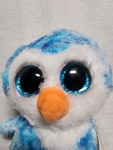 Ty Beanie Boo Ice Cube The Blue Penguin 6” Tall 2015 Retired Hang Tag - $14.52