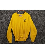 Vintage Champion Knit Sweater Adult XL Yellow Minnesota Gophers V Neck P... - £29.21 GBP