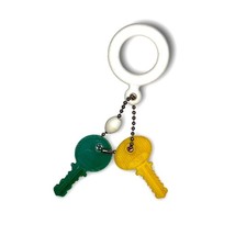 Vintage Car Keys on Chain Baby Rattle Easy-Grasp Toy Collectible retro - £9.38 GBP