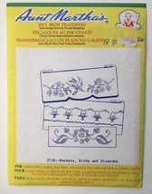 Aunt Martha&#39;s Hot Iron Transfers 3728 Baskets Birds Blossoms Vintage Crafting  - £3.86 GBP