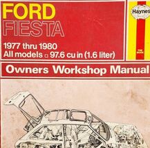 Ford Fiesta Haynes Owner Workshop Repair Manual 1977-1980 Vintage PB BKBX10 - $69.67 CAD