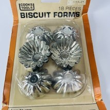 Biscuit Forms Fancy Tins Little Dessert Molds Canapes 18 pcs Cooks Tools... - $9.75