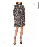 Size 8 REISS Lilia Feather Printed Open Back Long Sleeve Dress BNWTS $ 320 - $237.71 CAD
