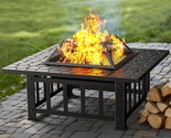 Cifp01B Is A 32-Inch Multipurpose Outdoor Fire Pit Table That, And A Rai... - £71.02 GBP