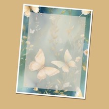 Butterflies #06 - Lined Stationery Paper (25 Sheets)  8.5 x 11 Premium P... - $12.00