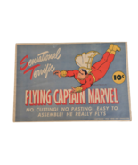 Vtg Flying Captain Marvel Fawcett Publications 1944 Paper Toy Rare Ephemera - $68.07 CAD