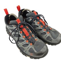 Merrell Mens Hiking Shoes Size 11.5 Moab Edge 2 Gray Black Lace Up J35427 - £25.40 GBP