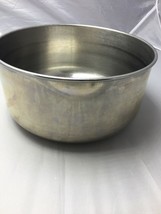 Vintage Mixing Bowl Stainless Steel 8.5&quot; Countertop Stand Mixer Bowl - £31.35 GBP