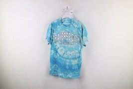 Vintage Streetwear Mens Small Spell Out Acid Wash Traverse City Michigan T-Shirt - $24.70