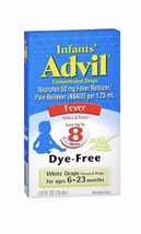 ADVIL Ibuprofen Oral Suspension, Infants, Concentrated Drops, White Grap... - $17.99