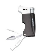 Ronson Jet Flame Cigar/Pipe Lighter Black &amp; Chrome - RONSON PIPE BLACK - $289.30 MXN
